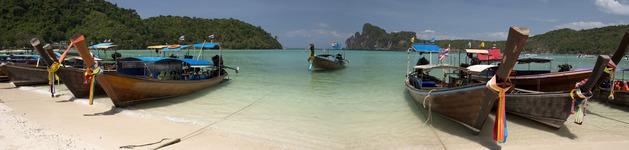 Thailand Long Tail Boat, Bildausschnitt bei Höhe 620 mm 