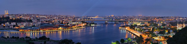 Istanbul goldenes Horn, Bildausschnitt bei Höhe 620 mm 
