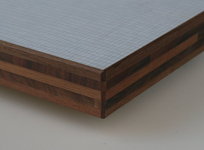 HPL-Schichtstoffarbeitsplatte mit 3 mm Holzkante