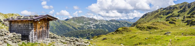Berghütte, Bildausschnitt bei Höhe 620 mm 