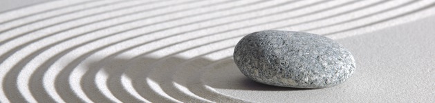 Zen Garten, Bildausschnitt bei Höhe 620 mm